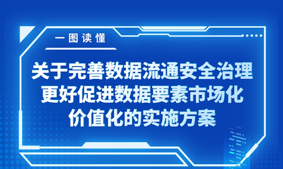 一圖讀懂 | 關于完善數據流通安全治理 更好促進數據要素市場化價值化的實施方案